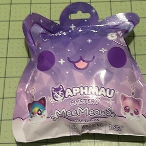 1 Aphmau MeeMeows Mystery Clip On Plush Catface Cat Plush Keychain Blind Bag NEW